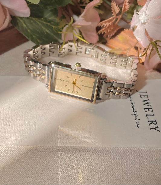 Golden Hour Rectangle Watch