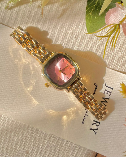 Blush Hour Square Watch