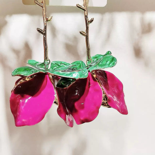 Enchanted Thorn Rose Dangles