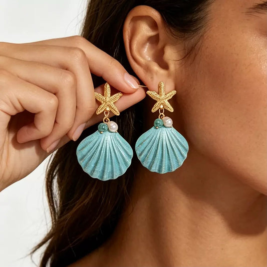Mermaid Dreamscape Drop Earrings