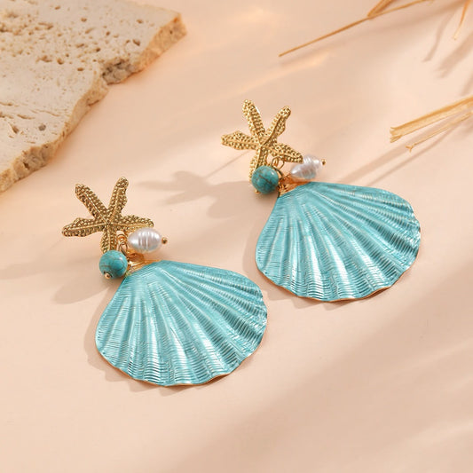 Mermaid Dreamscape Drop Earrings