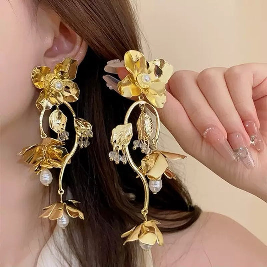 Golden Hour Flora Chandelier Earrings