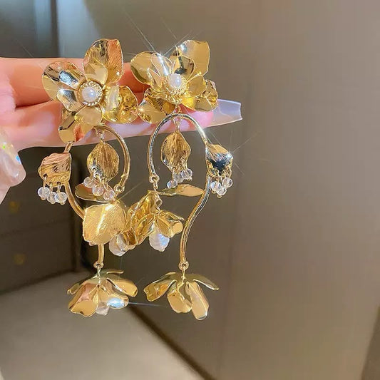 Golden Hour Flora Chandelier Earrings