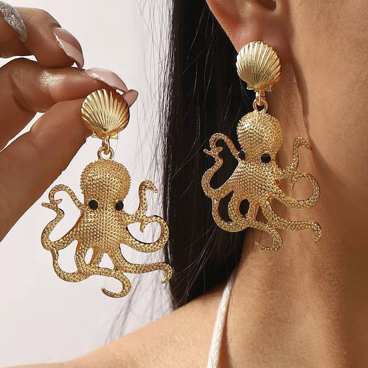 Siren’s Secret Octopus Drop Earrings