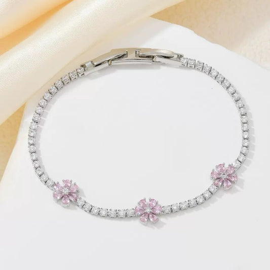 Sakura Frost Tennis Bracelet
