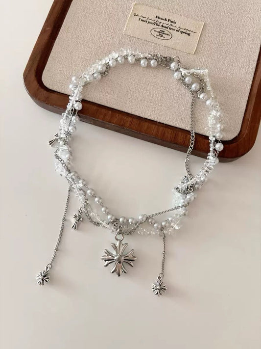 Angel’s Shadow Pearl Necklace