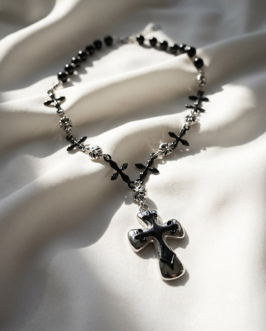 Grunge Fairy Cross Necklace
