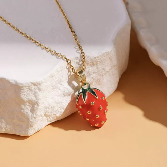 Strawberry Obsessed Girly! Necklace