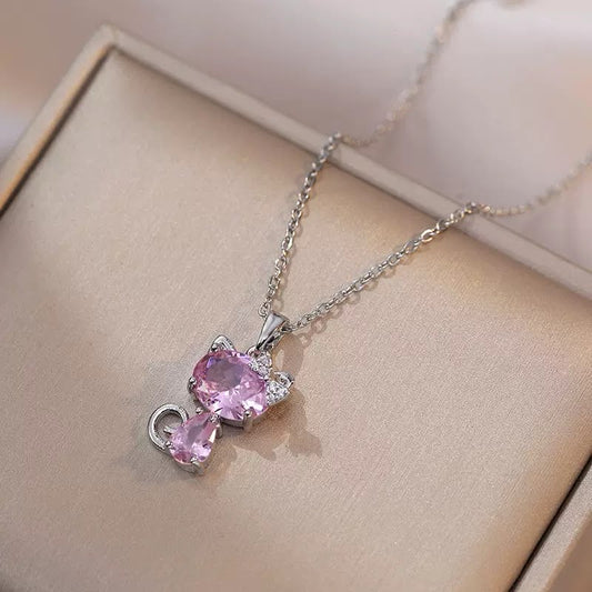 Darling Kitty Pink Necklace