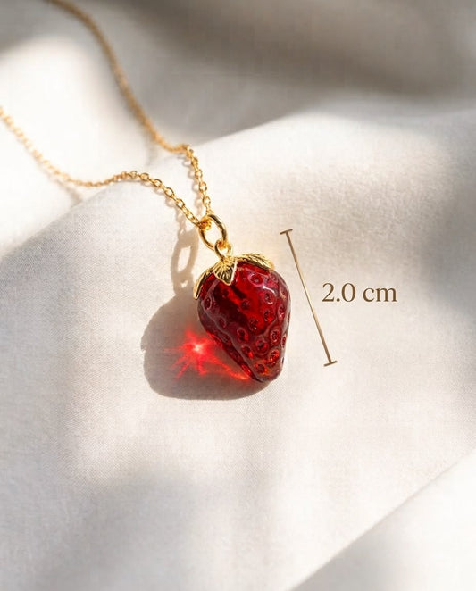 Pink Potion Strawberry Necklace