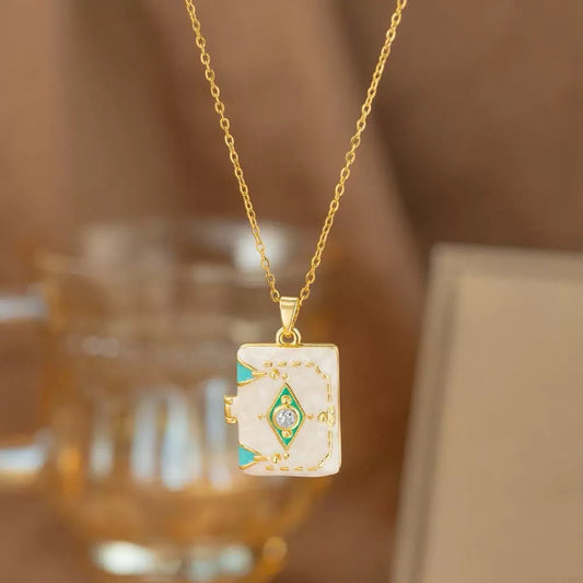 Pink Chateau Vintage Locket Necklace (memory pendant)