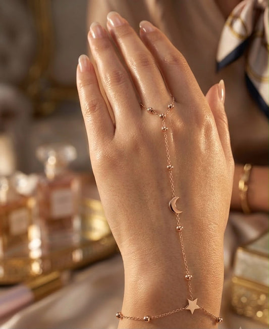 Golden Heiress Celestial Hand Jewellery