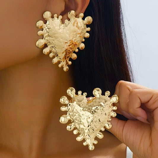 Extra Love! Exaggerated Heart Earrings