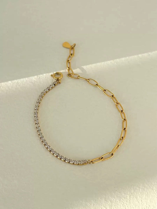 Status Symbol Rhinestone Bracelet