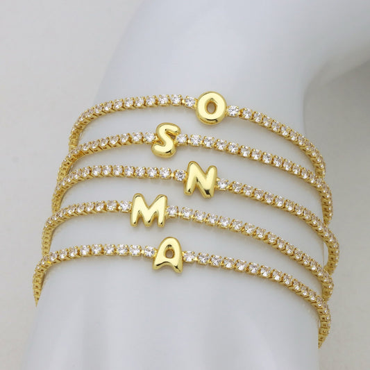 Your studded signature Initial Bracelet