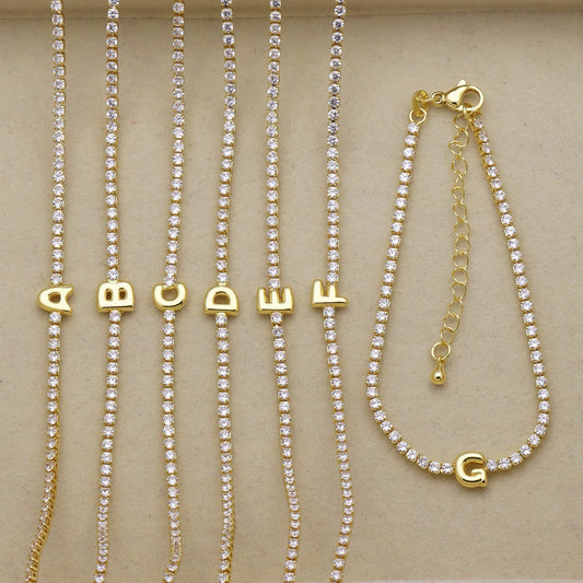 Your studded signature Initial Bracelet
