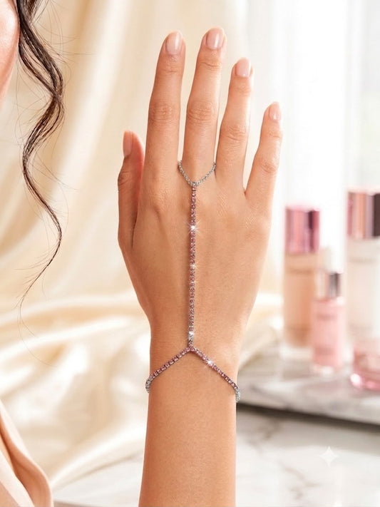Purple-Stardust Sparkling Hand Jewellery