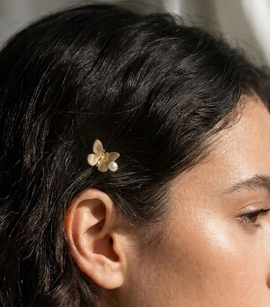 The Golden Mariposa Hair Clip