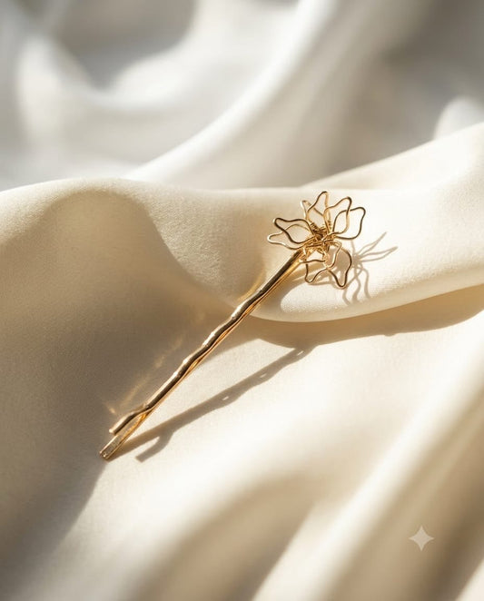 Blossom Wire sculpted Floral Hair Clip