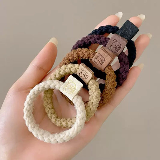Toasted Teddy Hair Ties (Pack of 5)