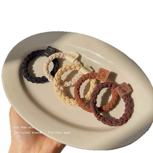 Toasted Teddy Hair Ties (Pack of 5)