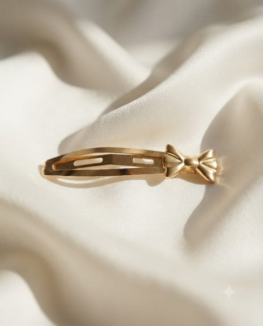 Golden Darling Bow Hair Clip (1 piece)