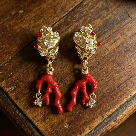 Hot Gossip Chatpate red Earrings