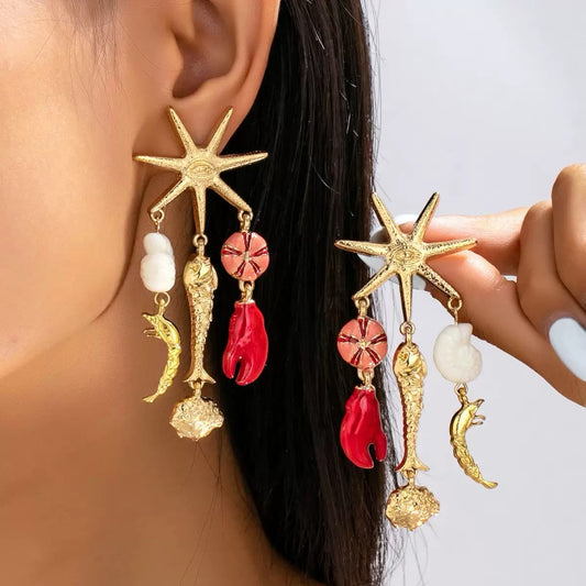 Mediterranean Muse Big Statement Earrings