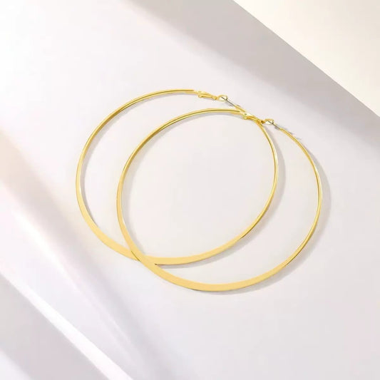 The Classic Edit! Golden Hoop Earrings (xl)