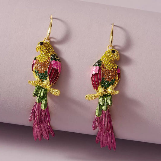 Parakeet Embellishment Earrings