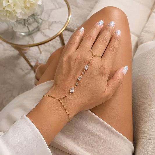 Soft Stunner Rhinestone Hand Jewellery
