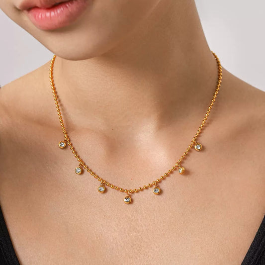 Embracing Rhinestones Necklace