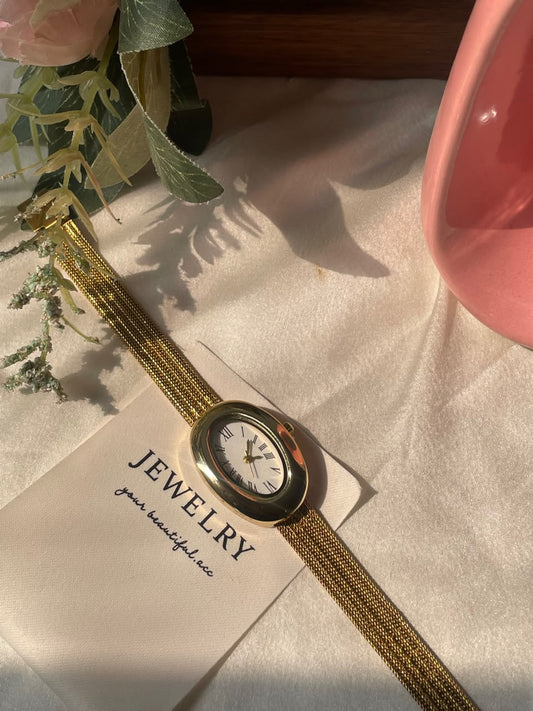 “Watch” her Elegance! Oval Watch