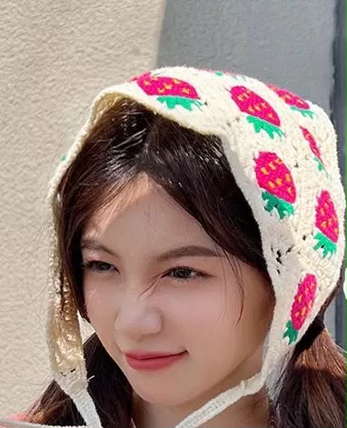 Berry Sweet Crochet Bandana