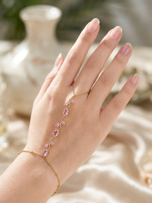 Blushing Whimsy Pink Hand Jewellery