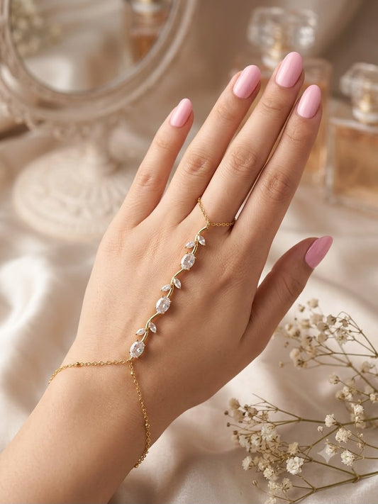 Fairy Garden Rhinestone Hand Jewellery