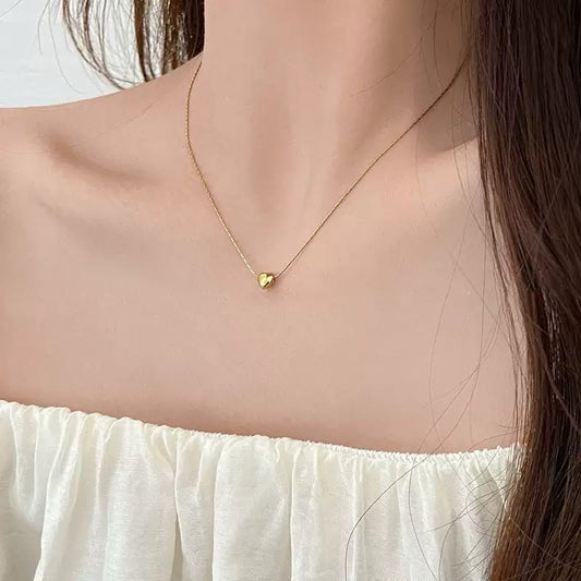 Golden Affair Dainty Heart Necklace