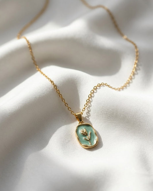 European Flora Vintage Necklace