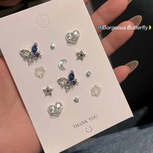 Cosmic Monarch Earrings Combo