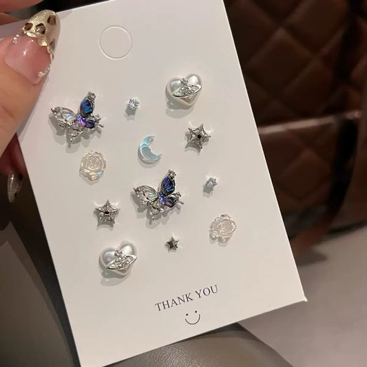 Cosmic Monarch Earrings Combo