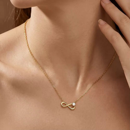 Forever Sparkle Infinity Necklace