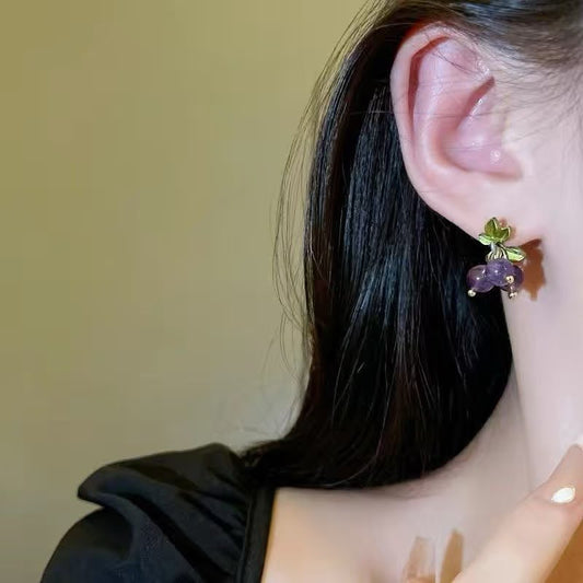 Vineyard Muse Grape Earrings
