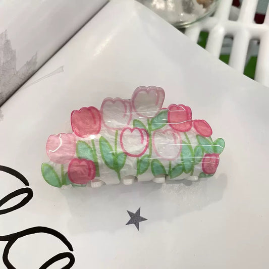 Fluid Meadow Tulip Claw Clip