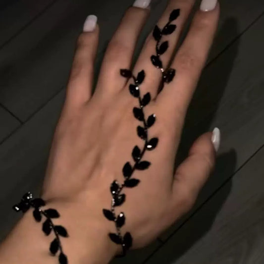 Noir Bloom Hand Jewellery