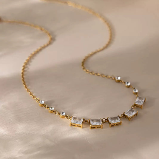 Rectangular Radiance Necklace