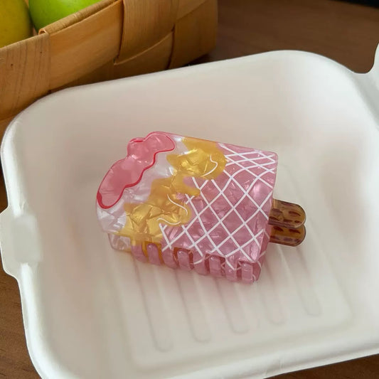 Melting Popsicle Pink Claw Clip