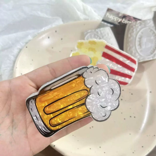 Happy Hour Beer Mug Claw Clip
