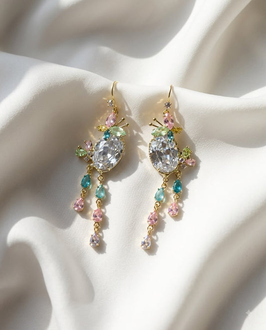 Multi-pastel Sparkle Earrings