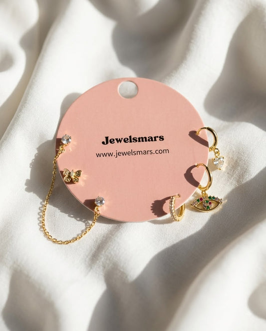 Eye-catching Piercing Earrings Combo