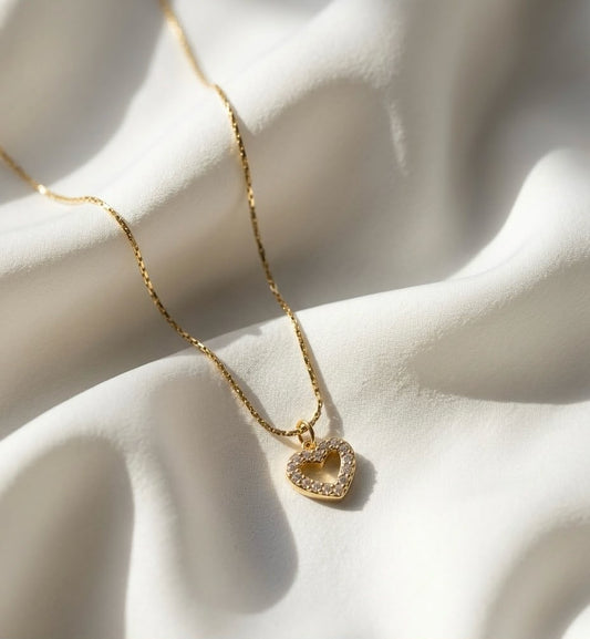 Hailey’s Love Heart Cutout Necklace
